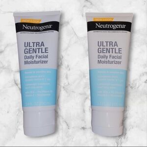 (2) *new* Neutrogena Ultra Gentle Daily Facial Moisturizers